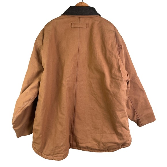 Dickies Heavy Canvas Insulated Full Zip Reinforced Elbows work Coat 2XL Read - Picture 6 of 10